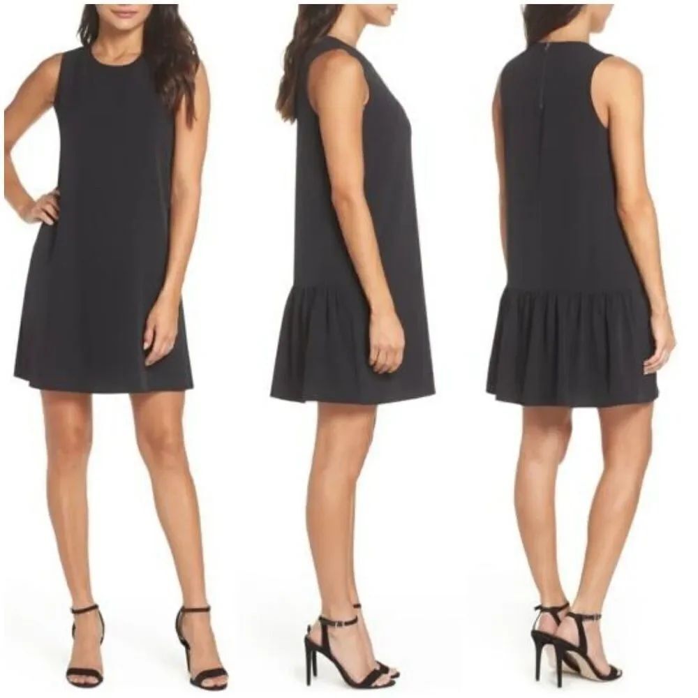 Chelsea28 Ruffle Back Shift Dress sz Small